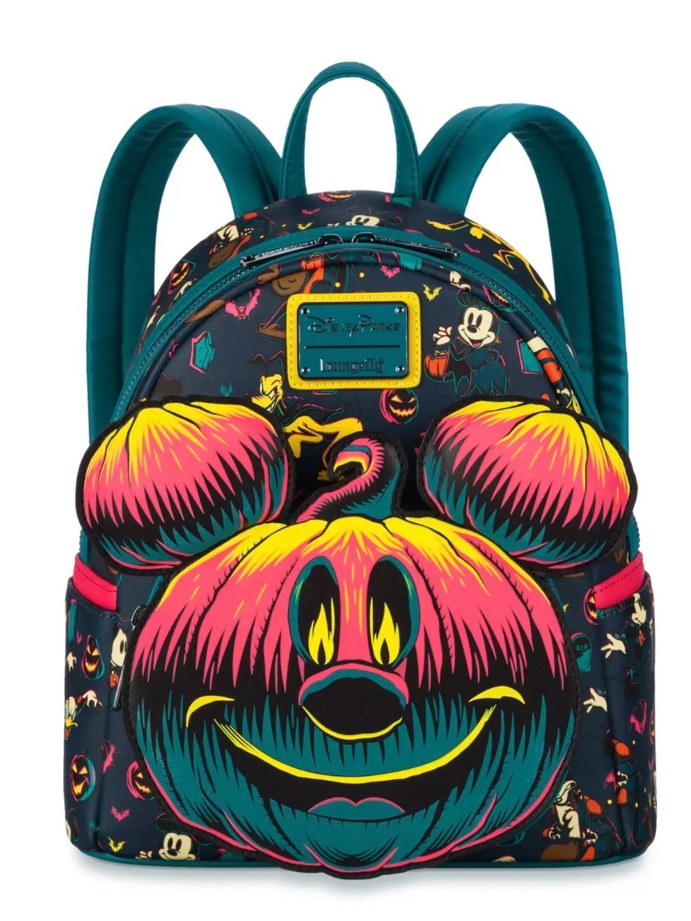 Loungefly Disney Mickey Mouse & Friends Halloween Glow-In-The-Dark Pumpkin Mini
